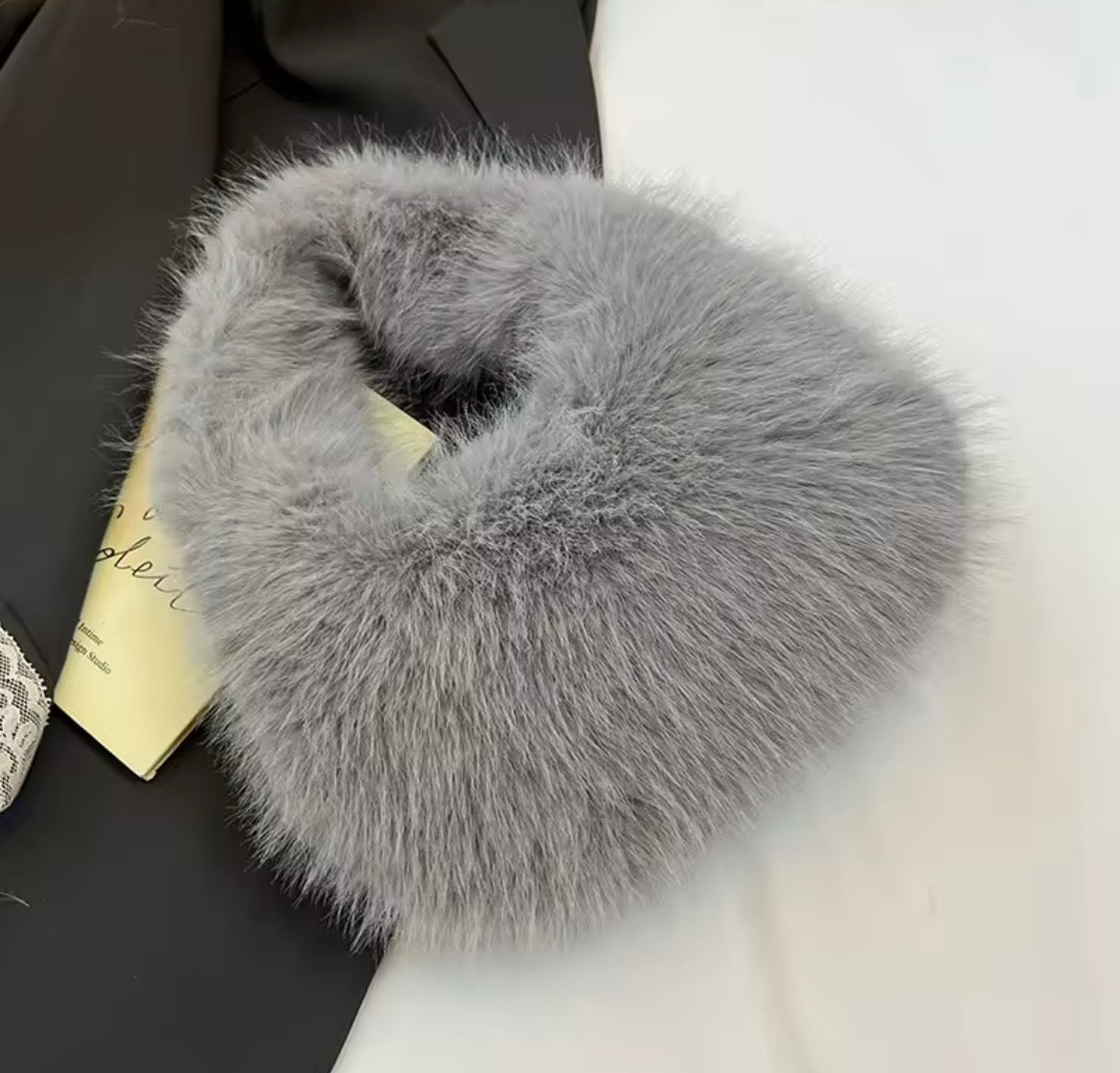 Plush Handbag Faux Fur