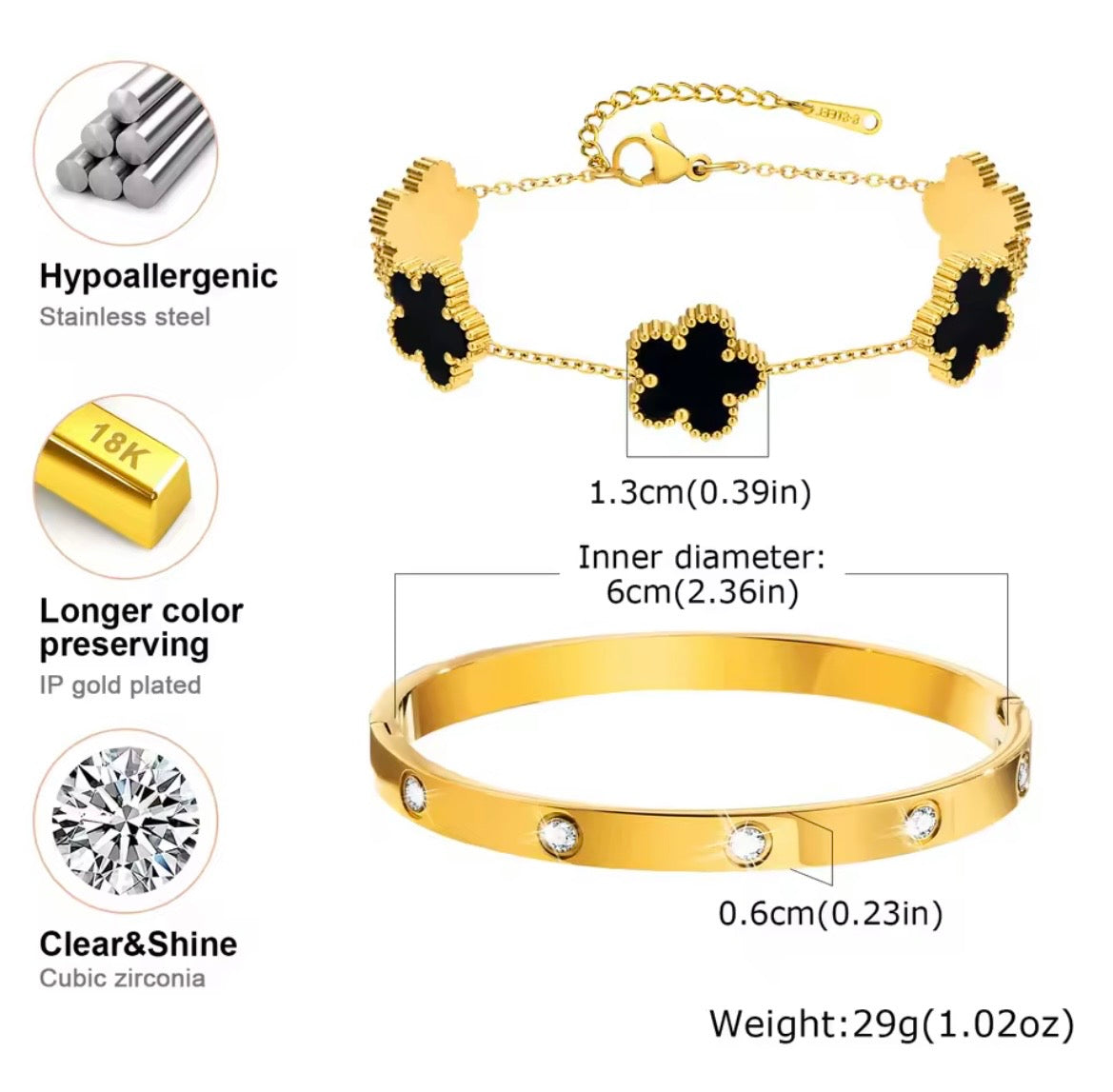 Clover bracelet