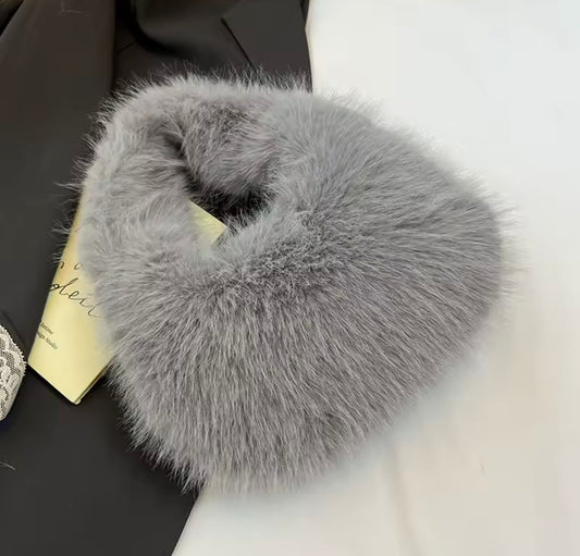 Plush Handbag Faux Fur
